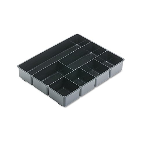 4 X Rubbermaid Extra Deep Desk Drawer Director Tray, Plastic, 11.875 x 15 x 2.5 Inches, Black (11906ROS)