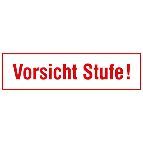 Straßenschild Vorsicht Stufe 40x8 Cm Rot Emaille Schild Emaile Hinweisschild Türschild