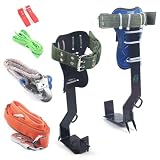 Tree Climbing Spike Set Tree Climbing Spikes Equipment, Tree Climbing Spikes Set with Safety Belt, Adjustable...