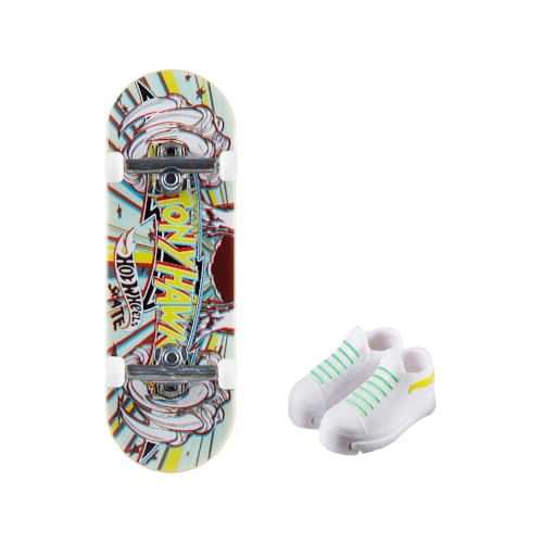 Mini Skateboard Hot Wheels Mattel avec Chaussures Assorties Multicolore HNG39