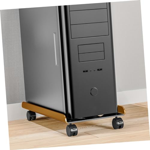 Soporte móvil para CPU con ruedas de giro, soporte para torre de computadora para oficina y hogar, diseño de disipación de calor, soporte estable para servidores miniatura 4