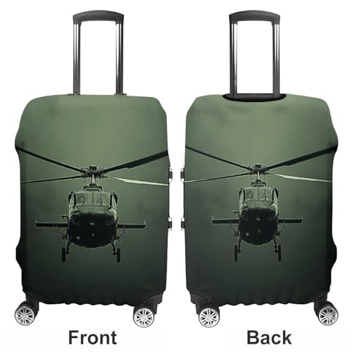Helicopter Luggage Cover, Washable Elastic Suitcase Cover Protector Fit 18-32 Inch Luggage3