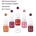 PMU Pigment 10 Bottles 5ml/0.169fl.oz for Practice Eyebrow Lip Eyeliner Permanent Makeup Supplies Tattoo Ink Kit Microblading Pigments Set for Beginners