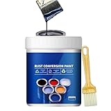 Rust Conversion Paint,Rusty Metal Primer,Anti Rust Paint for Metal,– Weatherproof, Water-Based, Long-Lasting Rust Prevention & Protection(Black)