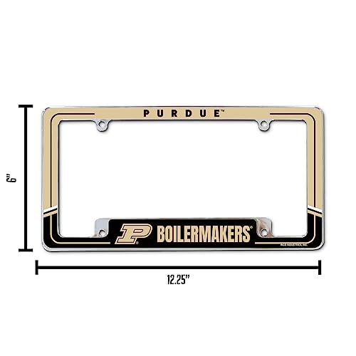Cadre de plaque Purdue Boilermakers chromé et durable pour auto - 6