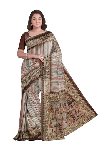 Chendhur Fashions Pure Tussar Silk Saree BN - 005249 (Maroon)