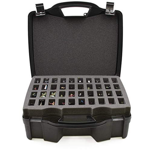 CASEMATIX Estojo rígido de armazenamento em miniatura – Estojo de transporte em miniatura com 80 com