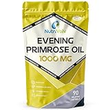 NutriVolv Evening Primrose Oil 1000mg, Valuable Supplement for Women's Health, Hormone Balance, Eczema, Acne - PMS | 90 Capsules