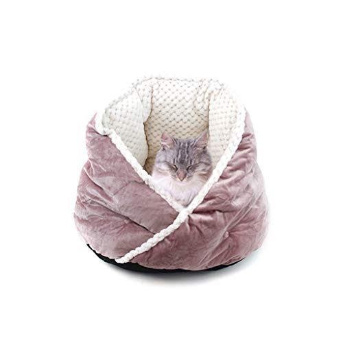 Ibeans Paniers Chiens Chien Chat Hiver Chaud Sac De Couchage Lit Doux pour Animaux De Compagnie Calmer Lit De Couchage Bud (Violet)
