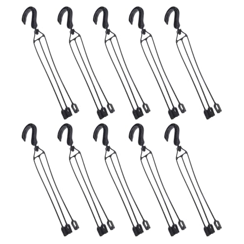 BCOATH 10 Piezas Ganchos para Colgar Macetas Cadenas Plásticas Giratorias con Ganchos para Plantas Resistentes hasta Lb Soporte Seguro para Maceteros de Pared Colgadores Versátiles para