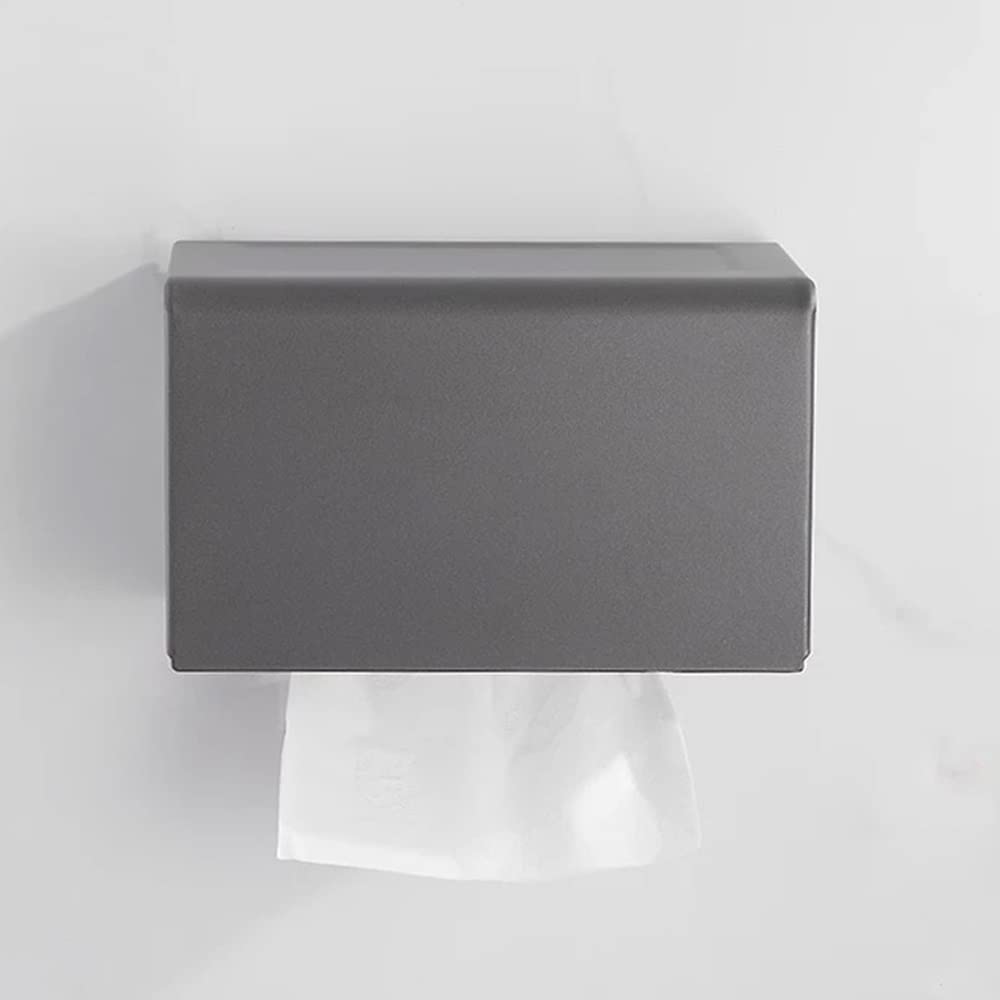Gunmetal Gray Bathroom Shelf Set Multifunctional Floating Shelves Shower Caddy Towel Rail Paper Holder Toothbrush Holder Space Aluminum