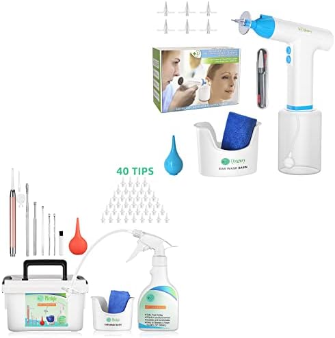Electric Ear Wax Removal Kit & Ear Cleaning Kits, Ear Wax Cleaner Safe and Easy Ear Cleaning Ear Flush Kit for Adults&Kids