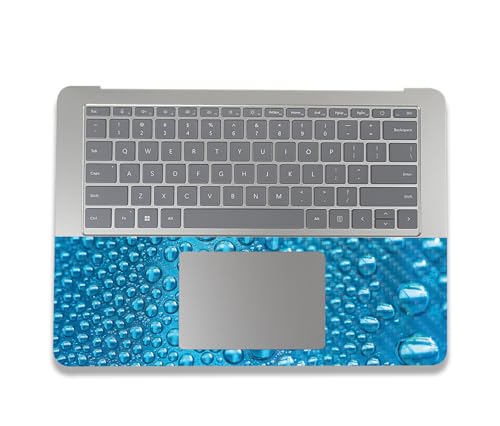 Image of MightySkins Carbon Fiber Skin Compatible with Microsoft Surface Laptop Studio 2 (2023) Full Wrap Kit - Wavy Drops | Protective, Durable Textured Carbon Fiber Finish | Easy to Apply | Made in The USA
