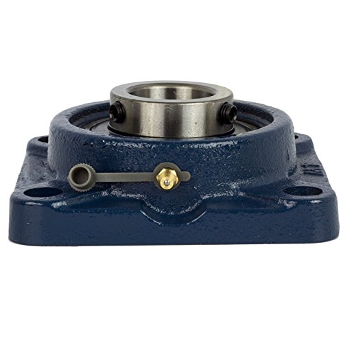 Jeremywell Ucf206-20 Pillow Block Bearing 1-1/4 Inch Bore, Square, 4-Bolt Flange Mounted, Solid Base, Self-Alignment (2 Pcs) #TOP1