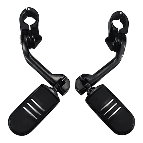 Repose-pieds coudé long 1.25" antidérapant pour pare-cylindre de Road King et Electra Glide