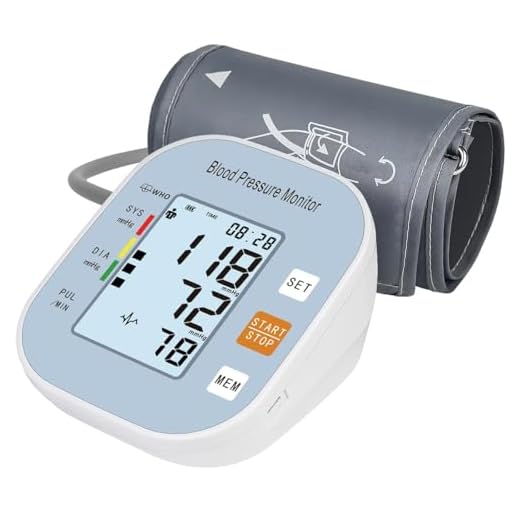 Blood Pressure Monitors for Home Use, Blood Pressure Machine Upper Arm with Large Wide Cuff Automatic Digital BP Machine LCD Screen BSX583(Light Blue)