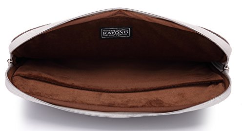 KAYOND Herringbone Woollen Water Repellent for 11-11.6 Inch Laptop Sleeve Case Bag (11-11.6 Inches, Brown)