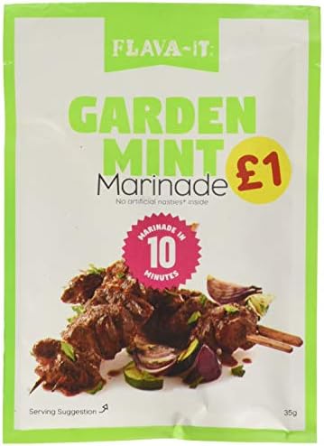 Flava It PMP Garden Mint Marinade, 35 g, Pack of 12