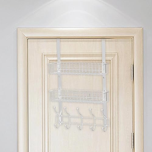 Porte-serviettes de porte solide anti-perçage pour petits espaces - 3