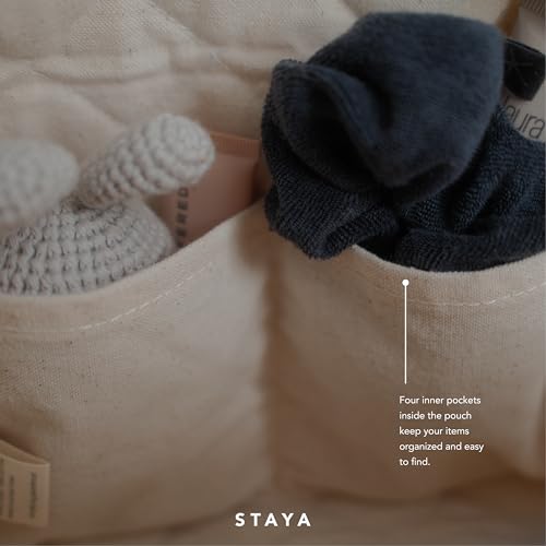 Staya Quilted Toiletry Pouch - Compact, Versatile, and Stylish Bag for All Your Essentials (Sweet Pea)4