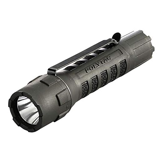 Streamlight 88850 PolyTac LED Flashlight with Lithium Batteries, Black - 600 Lumens