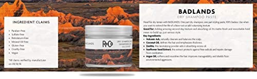 R+Co Badlands Dry Shampoo Paste | Volumizing Texture + Reworkable Hold | Vegan + Cruelty-Free | 2.0 Oz #TOP1