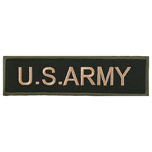 Écusson brodé à coudre ou à repasser de l'armée américaine pour sac, veste, badge militaire - ELLU - 1 pièce - Rectangulaire - patch brodé - patch - Military, Insigne
