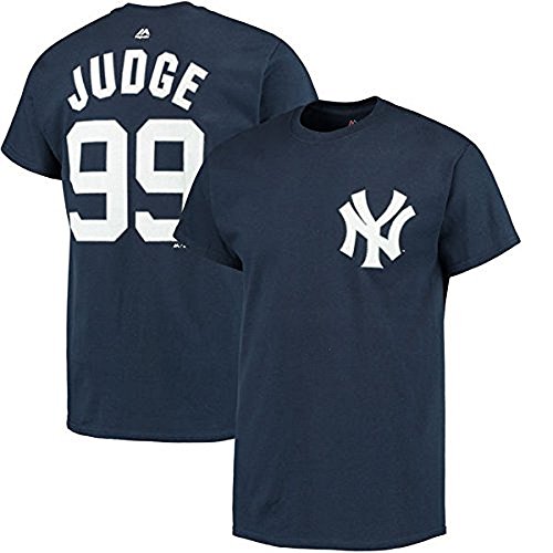 Aaron Judge New York Yankees #99 MLB Men's Player Name & Number T-shirt (Medium)