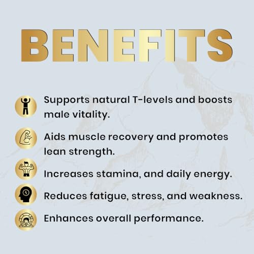 Image of Shilajit /Shilajeet Capsules for Stamina, Muscle Growth & Energy | Swarna Bhasma, Gokshura, Ashwagandha |Shilajit for Men | 100% Ayurvedic | Pack of 1-60 Capsules