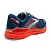 Brooks Men's Adrenaline GTS 22 Supportive Running Shoe - Blue/Light Blue/Orange - 8 Medium
