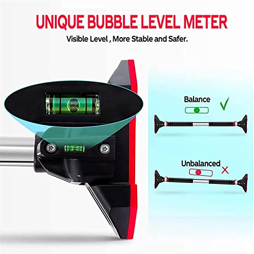 Lader Pull Up Bar For Doorway, Chin Up Bar Upper Body Workout No Screw Installation For Home Gym Exercise Fitness With Level Meter And Adjustable Width, Up To 440Lbs (Black) #TOP4