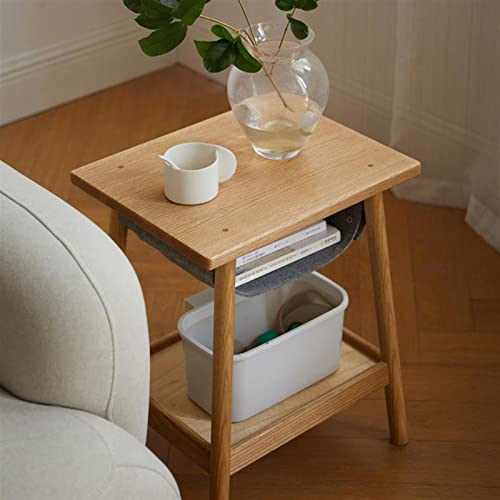 Table d'appoint rectangulaire bois double couche petite table basse de salon