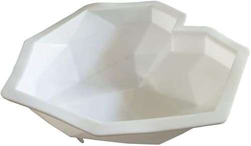 Miniatura 6 de Molde de silicona para postres de chocolate con forma de corazón de diamante, bandeja de silicona para hornear, molde de decoración de pastel no