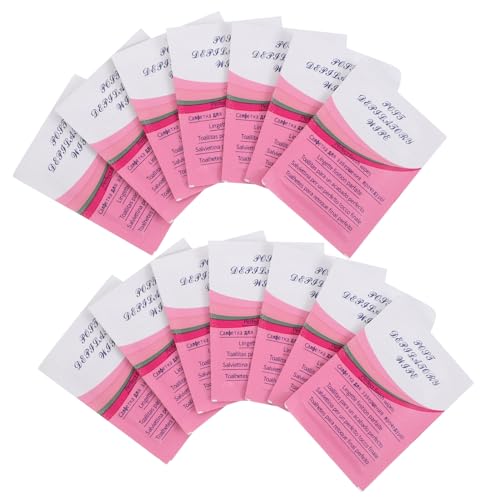 Homoyoyo 50 piezas Toallitas para Eliminación de Cera Post Depilación Unidades Limpian y Cuidan la Piel Diseño Portátil para Viaje Suaves y Seguras para Tipo de Piel