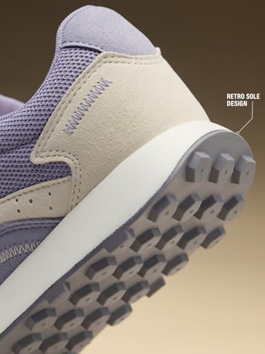 Image of The Souled Store Milano: Women and Girls Low Top Sneakers Retro Trainer Microfiber Suede and Engineered Mesh Cushioned Insole Retro Sole Lace Up Lightweight Breathable