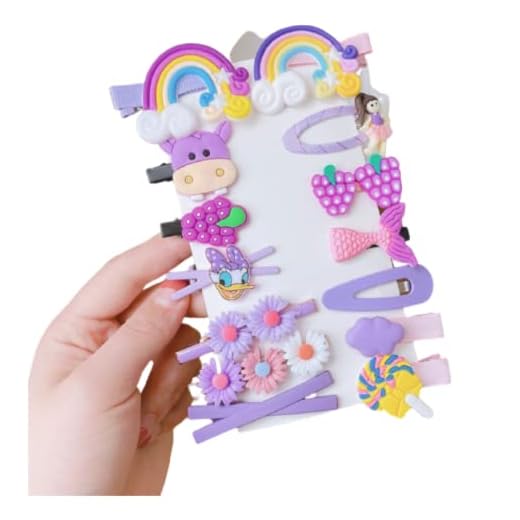 Presilha De Cabelo Infantil Criança Menina Feminina Acessórios Tic Tac Bico de Pato (Lilás A)