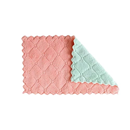 Plus Nao(プラスナオ) ふきん 雑巾 ぞうきん クロス タオル マイクロファイバー ダスター 油汚れ 吸水 台所 洗車 キッチン 掃除用品 万能 ランダム 27×16cm