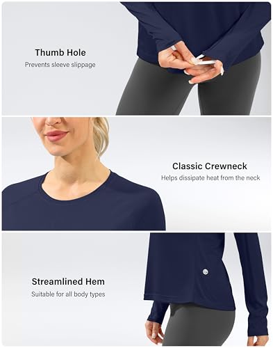 Image of UPF 50+ Sun Shirt for Women Long Sleeve Quick Dry UV Protection Hiking Top
