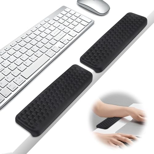 2Pcs L-Shaped Desk Elbow Pad for Desk, Wrist Rest for Keyboard and ...