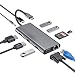 Produktbild OOOL USB-C & USB-A 3.0, SD/Micro SD Kartenleser, Hub für MacBook Pro 2016-2020, 13/15/16" USB-C Adapter mit Thunderbolt 3 100W PD
