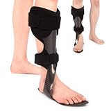 Carbon AFO Foot Drop Brace - Lightweight Drop Foot Brace for Men & Women, Ankle Foot Orthosis for Drop Foot, Stroke Recovery, Ankle Instability, Nerve Damage - Fits in Shoes, Adjustable & Trimmable (Left, Medium)