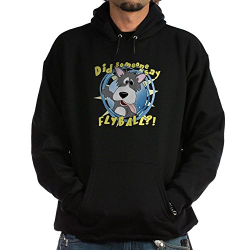 CafePress Crazy Flyball Dog Hoodie (Dark) Pullover Hoodie, Classic & Comfortable Hooded Sweatshirt Black