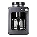 Haushaltskaffeemaschinen, vollautomatische Mahlmaschine Kaffeemaschine Home Office Amerikanische Kaffeemaschine Kaffeemaschine Kleine intelligente Kaffeemaschine mit Bohnen-zu-Tasse (Farbe: Schwarz)
