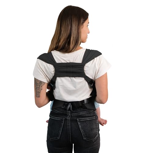 Moby Baby Duet Carrier Easy-Wrap for Newborns to Toddlers, Infant Sling Carrier, Lightweight & Hands Free Design for Mom and Dad, Adjustable for All Body Types (Dusk)