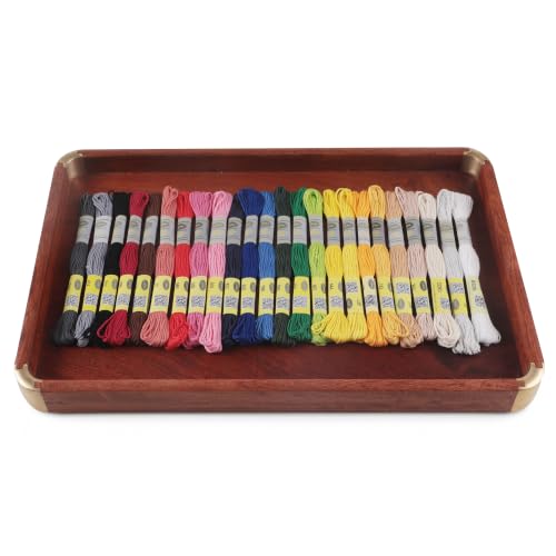 Image of Double Mercerized Egyptian Cotton Embroidery Floss 8.75 Yards Per Skein for Cross Stitch Thread, Friendship Bracelets Floss, Craft Floss, Embroidery Floss Set (Set 24B (24 Skeins))