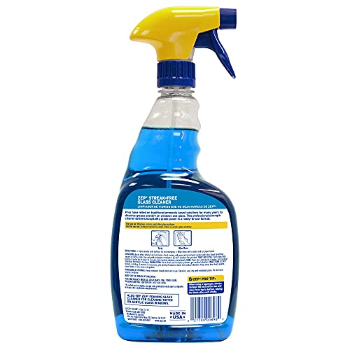 Zep Streak-Free Glass Cleaner - 32 Ounces (Case Of 12) Zu112032 - Pro Formula Clean #TOP5