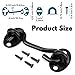 Rainspire (2 Pack) Privacy Hook and Eye Latch for Barn Door, Stainless Steel Gate Latch Barn Door Lock Cabin Hooks for Gate Shutters Window Slide Barn Shed Cabinet Bathroom (Black, 4 Inch)