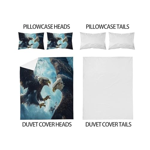 Housse de couette microfibre 220x240cm facile à laver sans repassage - 4