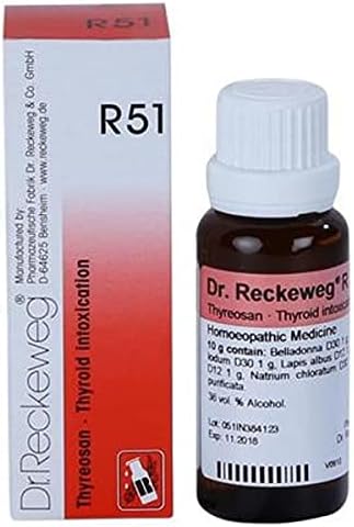 Dr. Reckeweg R51 Thyroid Intoxication Drop - Bottle of 22 ml Drop
