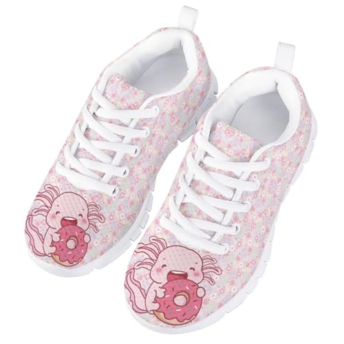 Children's Animal Sneaker Comfortable Breathable Walking Shoes for Litter Kids Anti-Skid Lace-Up Outdoor Tennis Sneaker for Big Kids US 11-5